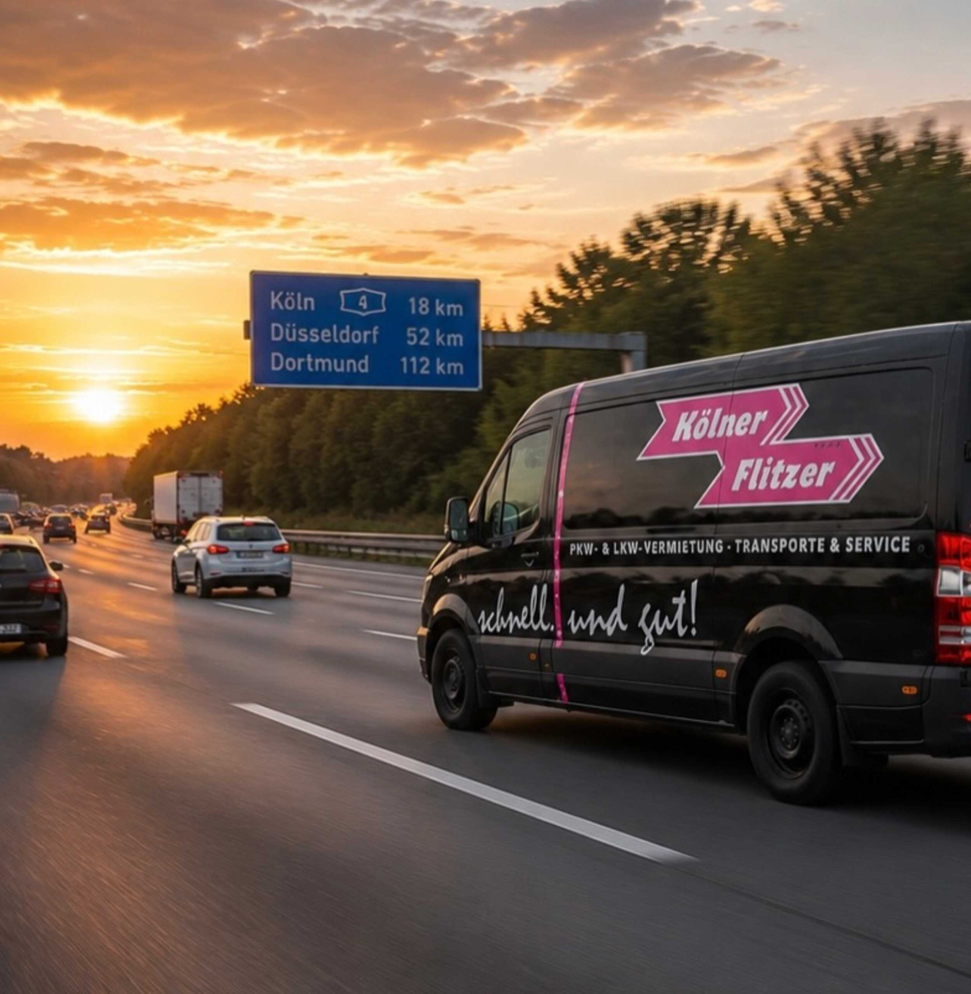 Kölner Flitzer - Autovermietung Kurierdienst Transporte  