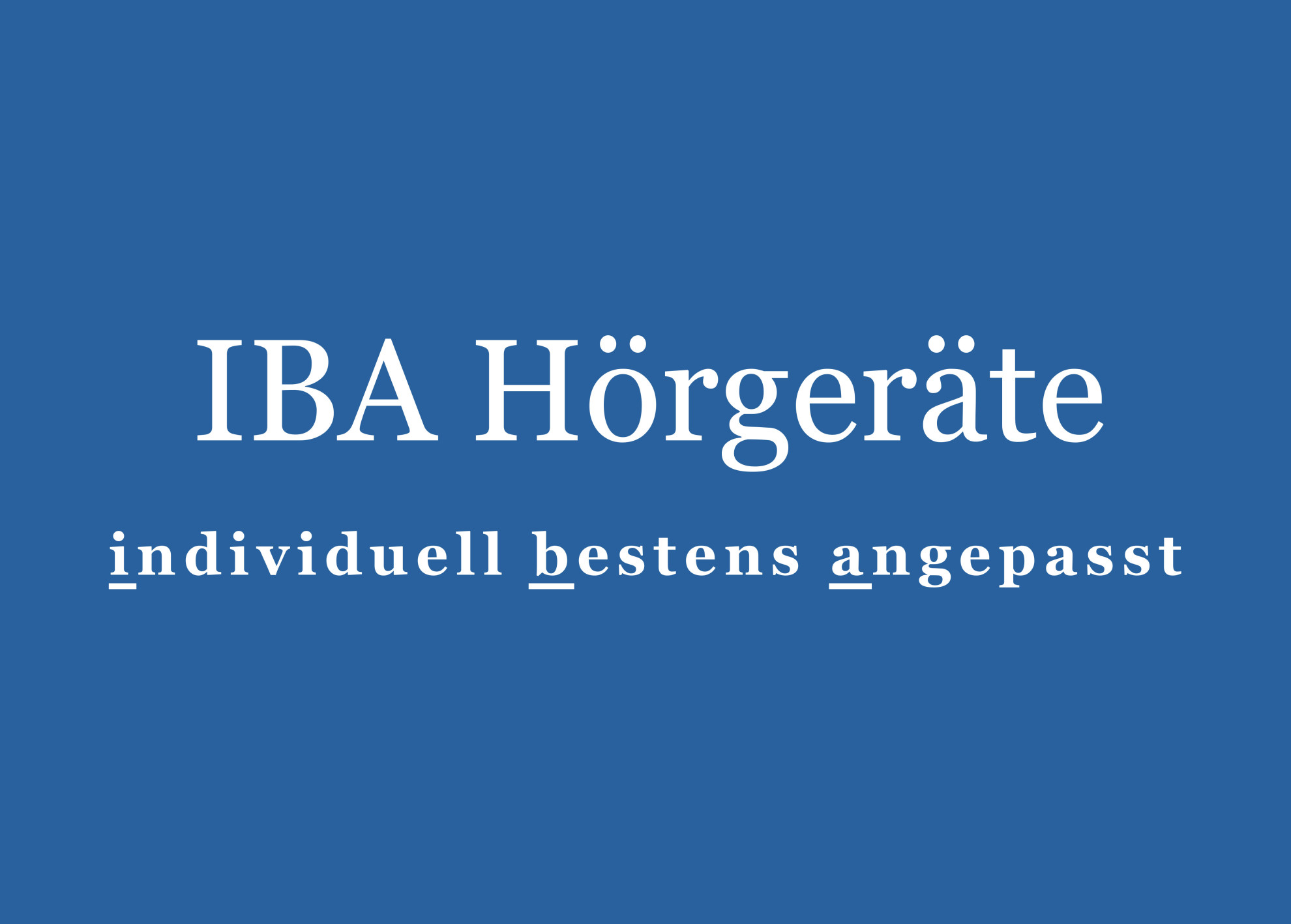 IBA Hörgeräte  